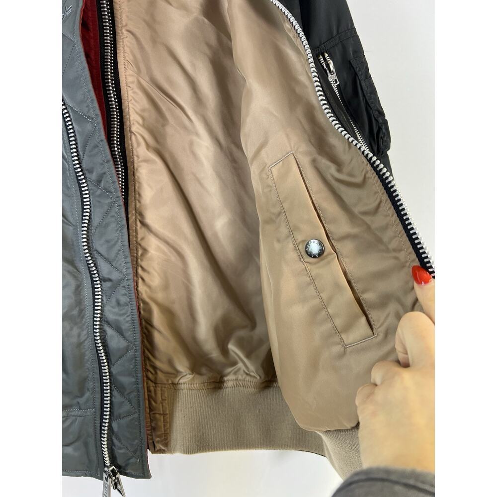 Alpha Industries Bomber Flight Jacket L-2B Reversible Color Block Men’s Sz S - Picture 8 of 16